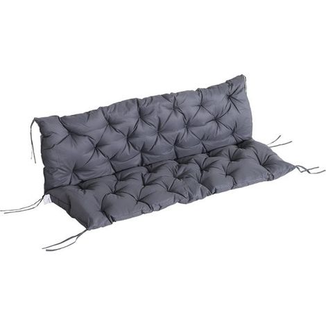 Coussin matelas d'assise et dossier Elephant Gris (1/5)