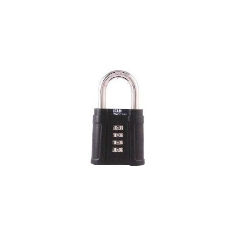 IFAM CANDADO COMBINACION 56 4 NUMEROS BLACK FORCE