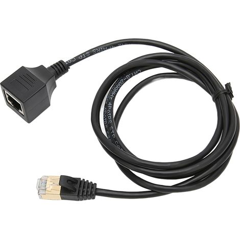 Cable Ethernet Cat8 - 1 5 M - Tête Droite RJ45 Mâle vers Femelle - 25 Gbps 40 Gbps - Conforme IEEE 802 3bq - 1 Pièce