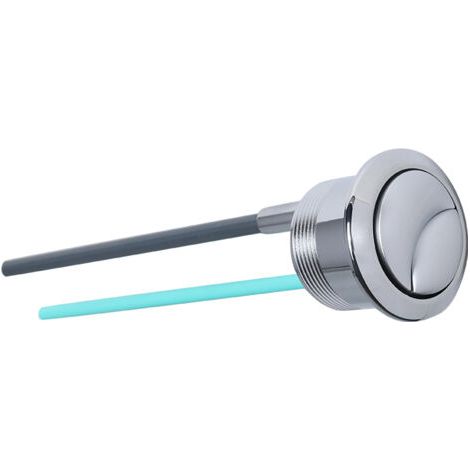 BUNTHAUS PA Bouton-poussoir de rechange pour toilettes 38 mm, double chasse d'eau, compatible avec les modèles Geberit et Kohler, chrome satiné, installation facile, 1 paquet (1/4)