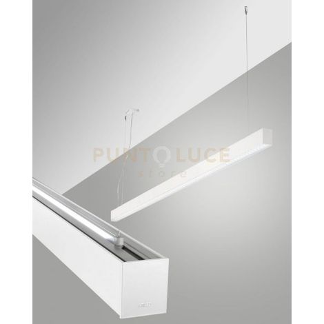 MILLET SOSPENSIONE DOPPIA EMISSIONE BIANCA A LED 3000K 3380+1290LM 23W- 15W PRISMATIC ON/OFF IP40 MT