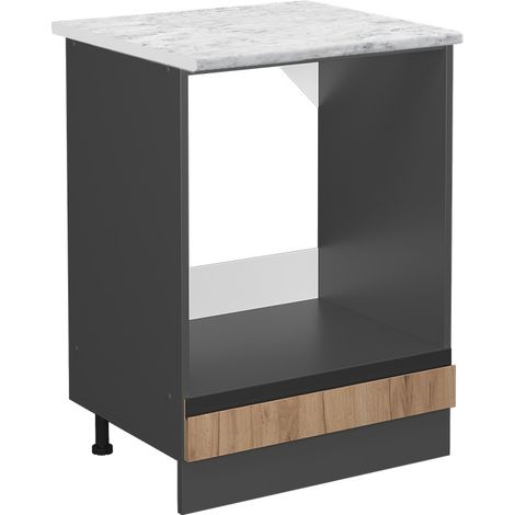 Mobile per forno da incasso R-Line, Quercia dorata, 60 cm PL Marmo, Vicco (1/5)