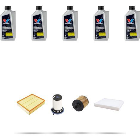 Kit tagliando 4 FILTRI e 5L OLIO compatibile con Jeep Compass II 1.6 Multijet 96kw dal 2021 (1/5)