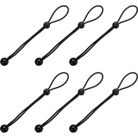 Lot de 6 tendeurs élastiques universels à boule - 25 cm - Pour stores enrouleurs extérieurs, tentes, auvents, bâche (1/5)