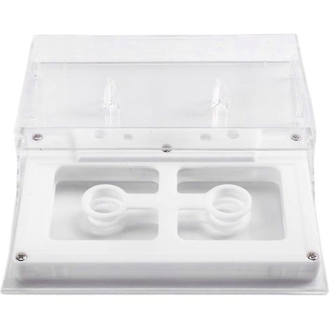 Open Audio Cassette Shell Case for DIY Reel to Reel Cassette Tape Plastic Shell White (1/5)