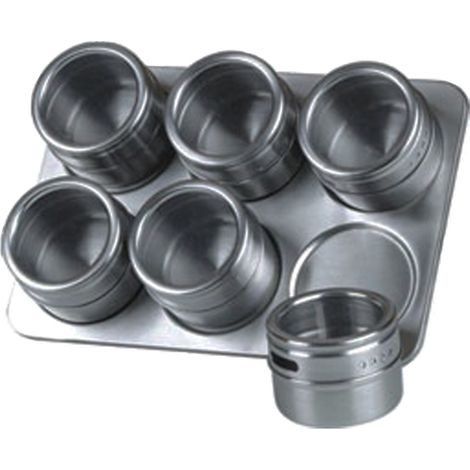ESPECIERO INOXIDABLE 6 BOTES KKA024