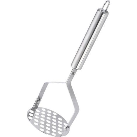 Écraseur multifonction pour pommes de terre en acier inoxydable épais, presse-purée idéal pour cuisine et préparation de purée de pommes de terre.-x