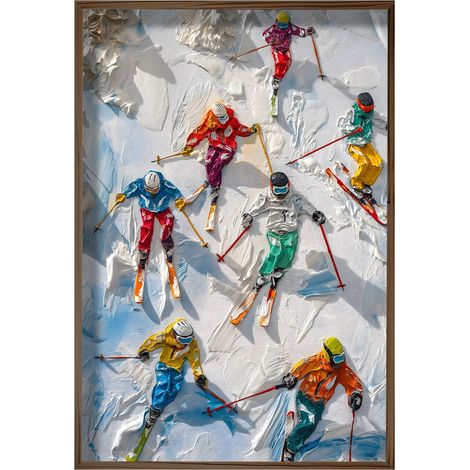 Quadro da parete in MDF con cornice Painting Multicolore (1/5)