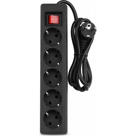 5-Socket Extension Lead with Switch 3 m Cable Domestic Use (1/5)
