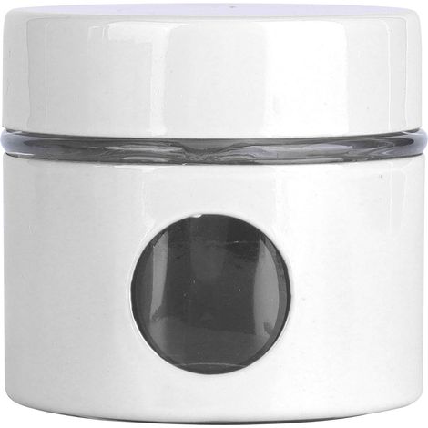 Récipient à Café en Verre et Fer, Mini Bocal Hermétique pour Stockage de Grains, Thé et Aliments Secs (1/5)