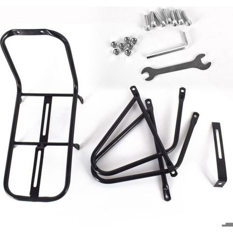 Porte-bagages avant de vélo en acier, capacité de charge jusqu'à 15 kg, porte-bagages de vélo pour VTT, vélos de course Étiquette (1/4)