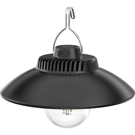 Wiederaufladbare Campinglampe, Retro-Campinglaterne, Zeltleuchte mit 2 Leuchtmodi, IPX4 wasserfeste Zeltlampe für Camping, Wandern, Angeln, Notfälle und Pannen (2600 mAh) (1/5)