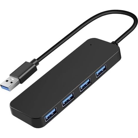 Hub USB 3.0, 4 ports USB répartiteur USB pour ordinateur portable, Xbox, clé USB, disque dur, console, imprimante, appareil photo, clavier, souris (1/5)