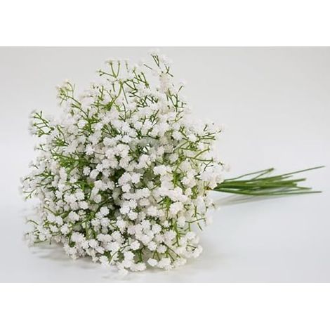 Lot de 45 fleurs artificielles d'haleine de bébé en vrac - 52,8 cm de long - Fleurs de gypsophile artificielles pour bouquets floraux, fête de mariage, décoration d'intérieur (1/5)