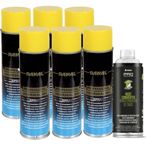 6 sprays de cire pour châssis de 500 ml + 1 produit antirouille de 400 ml (1/5)