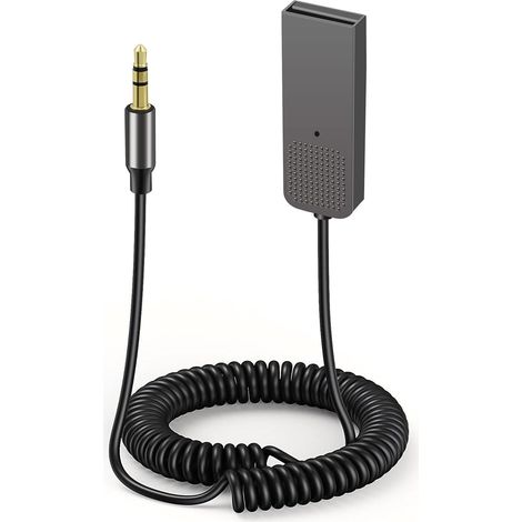 Bluetooth 5.2 Adapter – 1 Stück – Zinklegierung – Kabellose Audio- und Mikrofonübertragung – Für Autoradios – Schwarz (1/5)