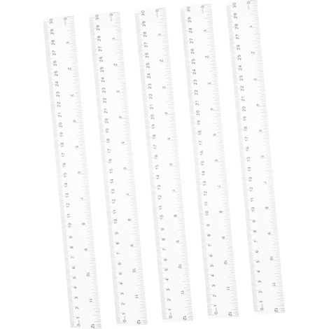 Ensemble de 5 règles transparentes en plastique Artibetter pour (1/5)