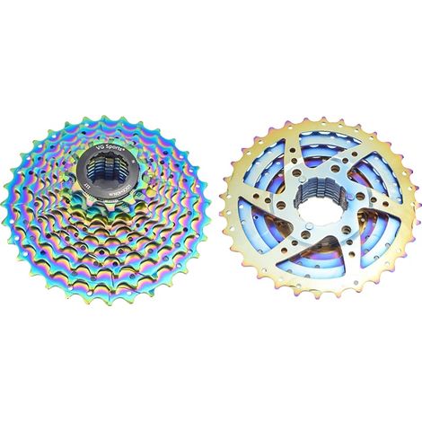 Piñón libre para bicicleta, compatible con 8-11 velocidades, diseño ligero, color rosa. (1/2)