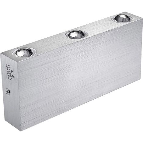 Applique Murale LED - 6 W - Aluminium Carrée Up Down - Éclairage Intérieur Chaud Blanc - Pour Chambre À Coucher Bureau Couloir - 1 Pièce