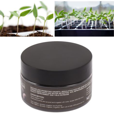 Activateur de sol 100 g, terreau nutritif, amendement de sol à base de minéraux, prévient le compactage du sol et favorise l'enracinement des plantes.