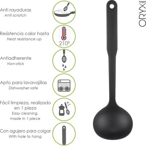 Cucharon Servir Cocina Nylon Basic 32 x 9.5 cm. (1/4)