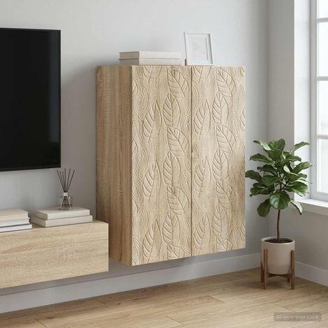 vidaXL Armoire Murale Chêne Sonoma 66 x 34,5 x 90 cm Bois d'ingénierie