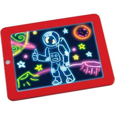 Tablette de dessin 3D lumineuse LED Jouet d'écriture artistique (1/4)