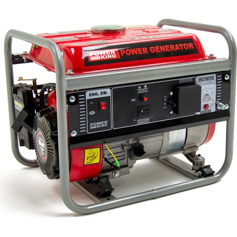 PowerKing PKB1800R Petrol Generator, 1100W 1.375KVA, 2.8HP 4-Stroke (1/5)