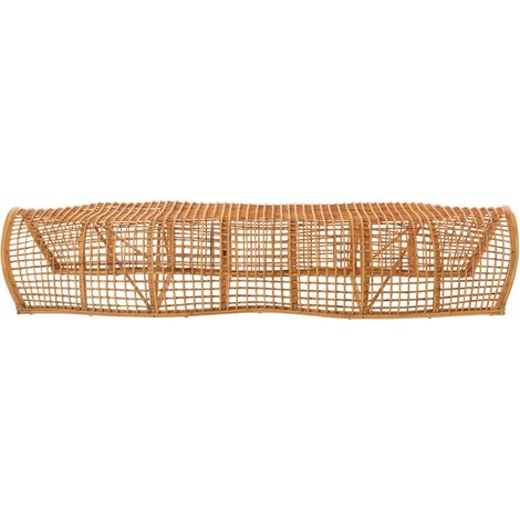 Banc 200x70x45 cm en rotin naturel (1/5)