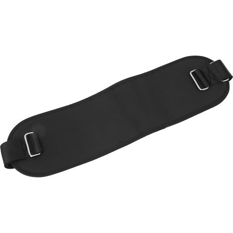 Ceinture de poussée des hanches avec coussin, ceinture de maintien pour le pont des hanches, ceinture d'exercice pour haltères, noire (1/5)