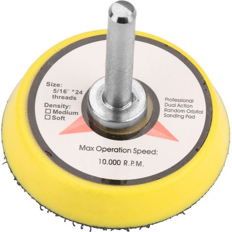 Ortviai Disque de ponçage pneumatique 50 mm avec tige cylindrique de 6 mm pour meuleuse à air comprimé (1/5)