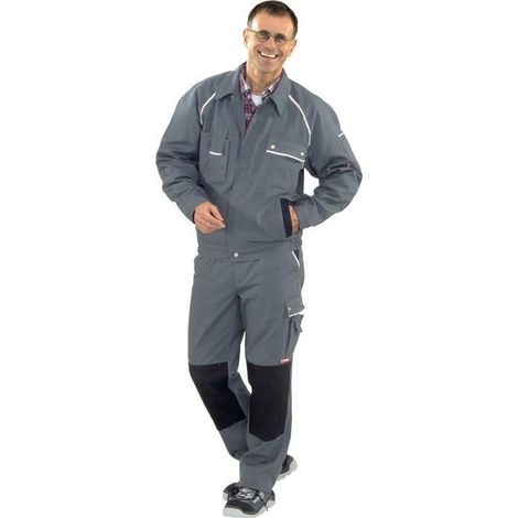 Veste de travail en toile 320 g, taille 54, gris/noir (1/4)