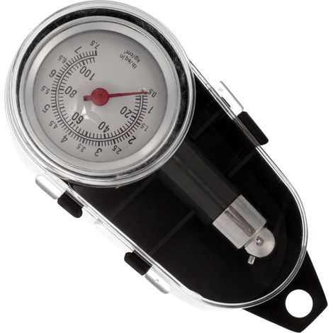 Manomètre Pression Pneus Acier Inoxydable Jauge de Pression Précise pour Voiture Moto Vélo Portable et Facile à Utiliser (1/5)