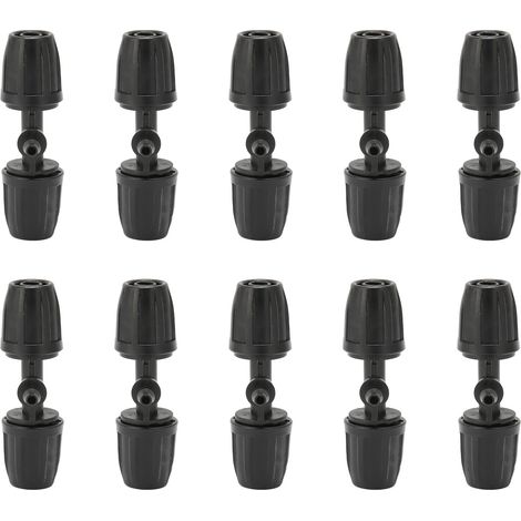 10 Pièces Raccord Té Réducteur 8/11 vers 4/7 avec Clip Irrigation Jardin Connecteur Barbelé Pulvérisation (1/5)