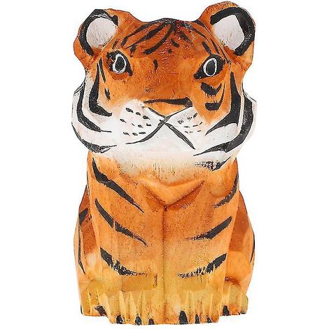 1 tigre sculpté à la main (1/3)