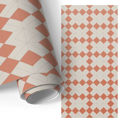Klebefolie für Möbel - Möbelfolie - Selbstklebefolie - Küche folieren - Schrank folieren - Tischfolie - Warmes Muster 75x150 cm
