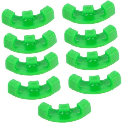 2 ensembles de tuteurs pour plantes suspendues, attaches pour plantes grimpantes, clips pour plantes grimpantes, attaches de câble, filet pour plantes, tige en plastique vert, 10 pièces, 2