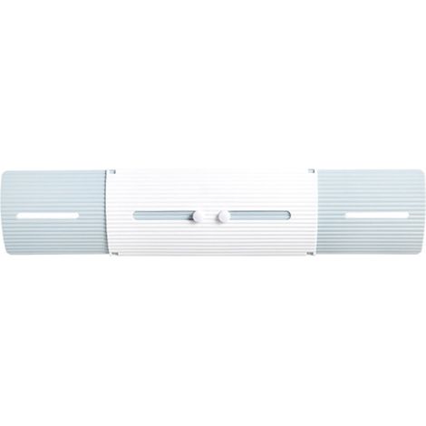 Deflector de aire acondicionado ajustable para el hogar, anti-salida directa, aleta de salida de aire, azul y blanco. (1/5)