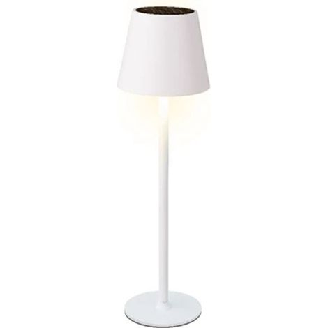 Lampe de table en métal blanc duo colore 150 lumens
