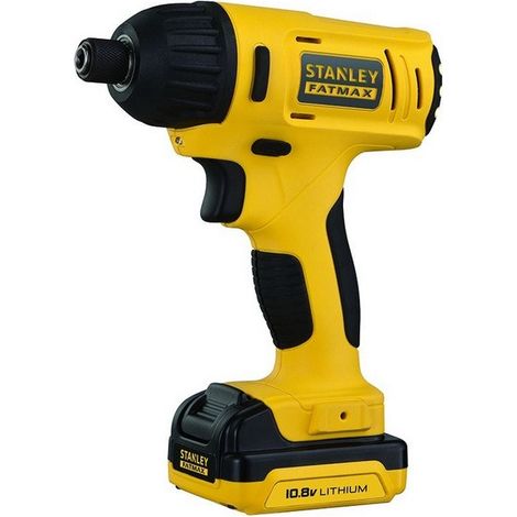 Stanley – Perceuse visseuse à chocs 10.8V avec 2 batteries 1.5Ah – Couple 110Nm pour vissage rapide – Moteur haute performance – FMC041S2QW (1/7)