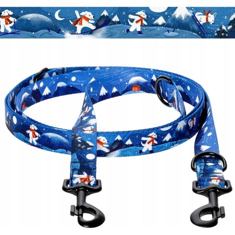 Correa de paseo ajustable de 300 cm para perros de hasta 20 kg. Diseño navideño Ukory. (1/5)