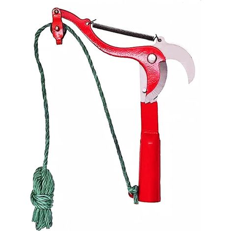 Cabezal de tijera para pértiga, acero al carbono, cortador de ramas de 3 cm, accesorio para bambú, jardinería de árboles frutales (1/5)