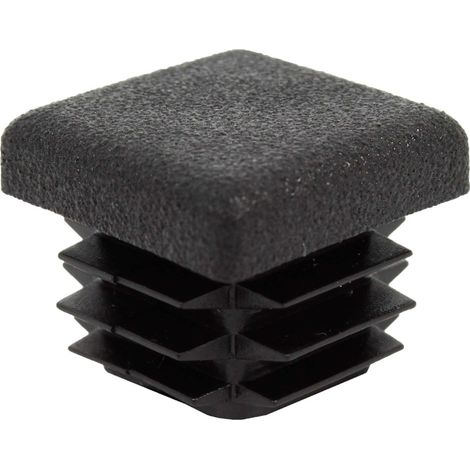 GAH-Alberts 426712 Cappuccio di chiusura per tubi quadrati  plastica, nero  Larghezza 20 mm (1/3)