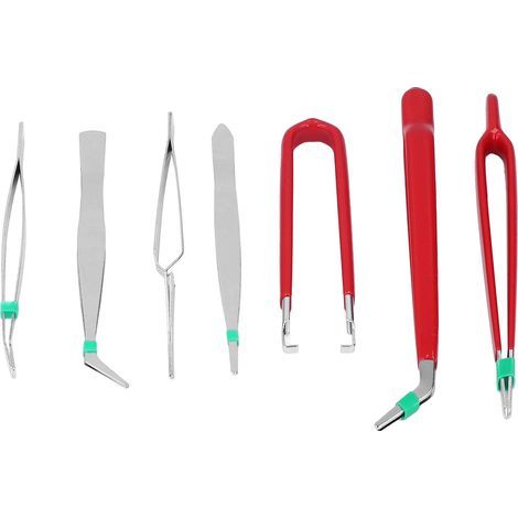 Kit d'outils manuels multi-usages, pincettes antistatiques, 7 pièces, pour l'entretien et la réparation (1/5)