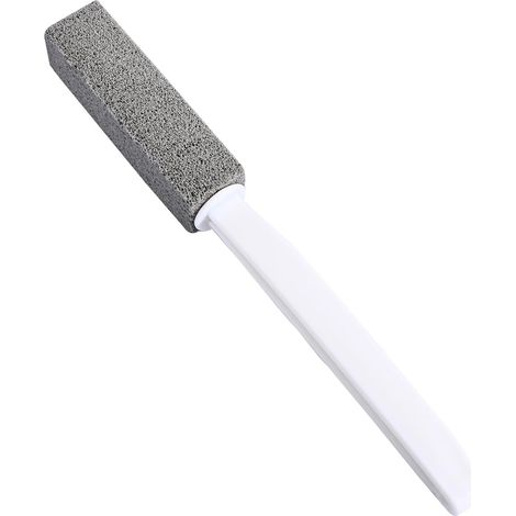 Pierre ponce de qualité supérieure et brosse de toilette à long manche pour éliminer les taches de calcaire un outil de nettoyage ménager. (1/5)