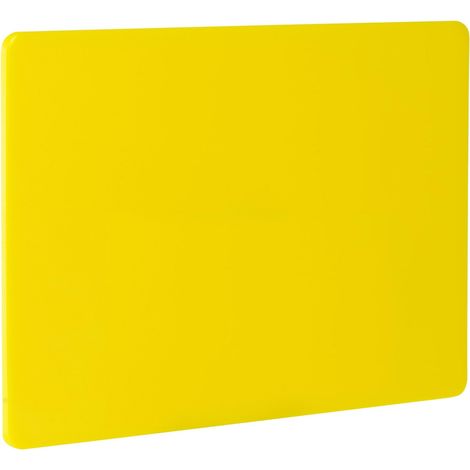 HENDI Tagliere, HACCP, GN1/2, entrambi i lati lisci e utilizzabili, riduce al minimo l'opacizzazione dei coltelli, tagliere da cucina, 325x265x(H)10mm, plastica LPDE, giallo