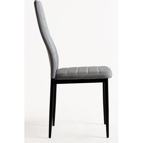 Packs Sillas Comedor - Pack 4 Sillas Lauter Tela - Gris oscuro