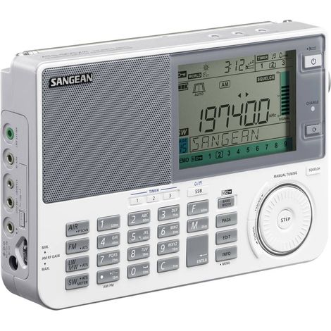 Sangean ATS-909X2 Ricevitore mondiale FM, OL, AM Funzione allarme Bianco (1/5)