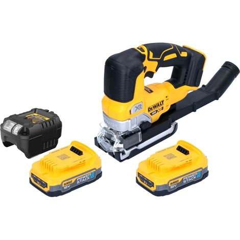DeWalt DCS 334 E2 Scie sauteuse oscillante sans fil 18 V Brushless + 2x Powerstack batterie 1,7 Ah + chargeur (1/5)