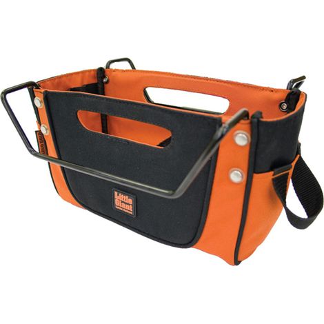 Little Giant – Panier porte-outils cargo hold pour échelle – 2 poches d'accès rapide – Poche marteau – Fentes élastiques pour outils